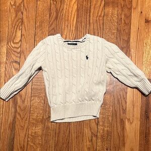 Ralph Lauren Cream Cable Knit Sweater